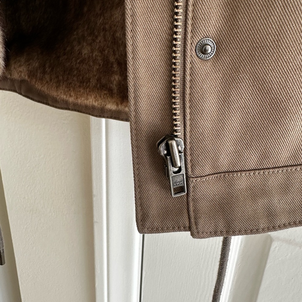 The Kooples Raccoon Fur Cotton Parka - Picture 4 of 11